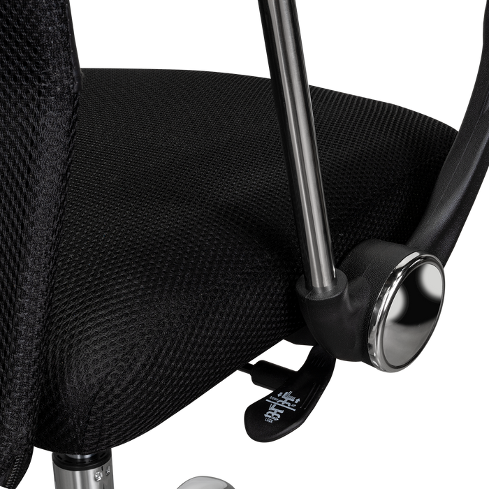 Silla Oficina X-50B, Wengue, con Cómodo Espaldar y Rodachines