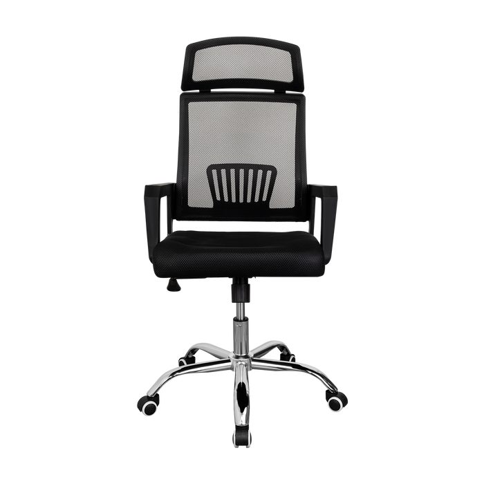 Silla Oficina X-57B, Wengue, con Cómodo Espaldar y Rodachines