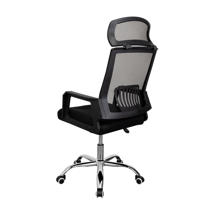 Silla Oficina X-57B, Wengue, con Cómodo Espaldar y Rodachines