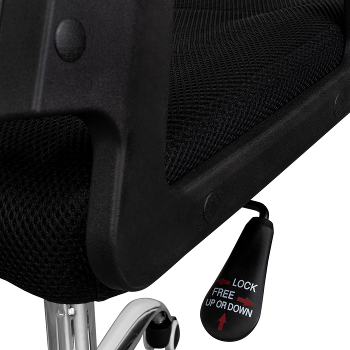 Silla Oficina X-57B, Wengue, con Cómodo Espaldar y Rodachines