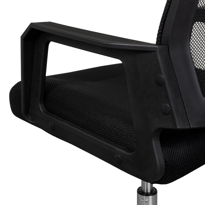 Silla Oficina X-57B, Wengue, con Cómodo Espaldar y Rodachines