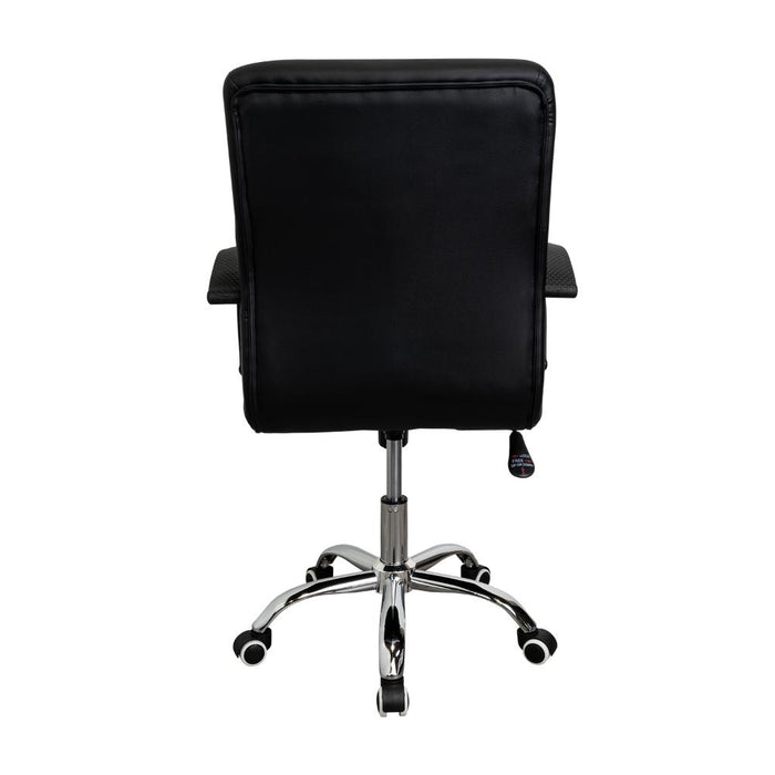 Silla Oficina X-59B, Wengue, con Cómodo Espaldar y Rodachines