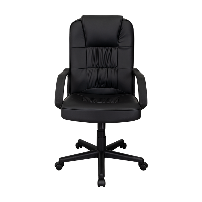 Silla Oficina X-69B, Wengue, con Cómodo Espaldar y Rodachines