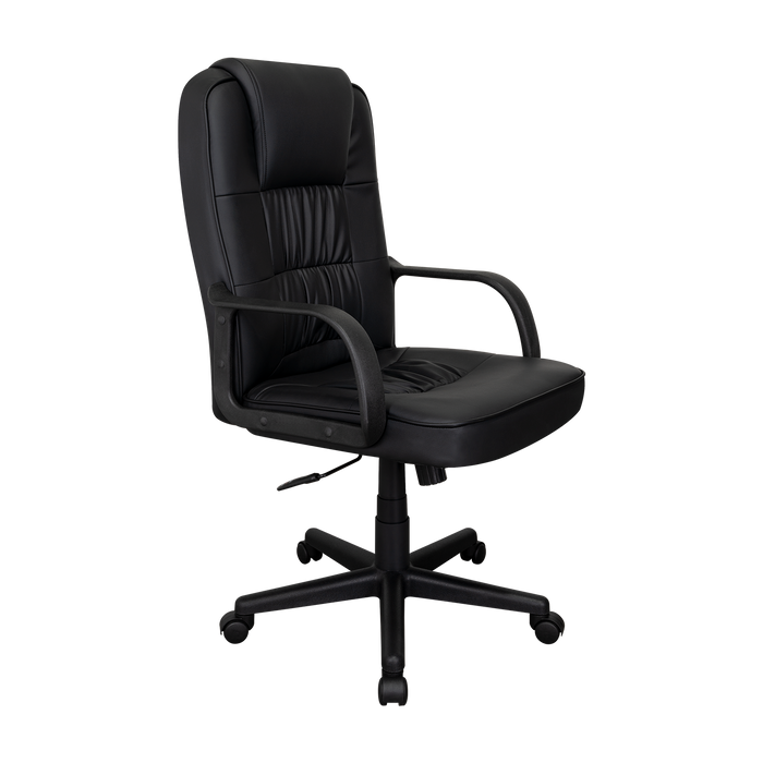 Silla Oficina X-69B, Wengue, con Cómodo Espaldar y Rodachines