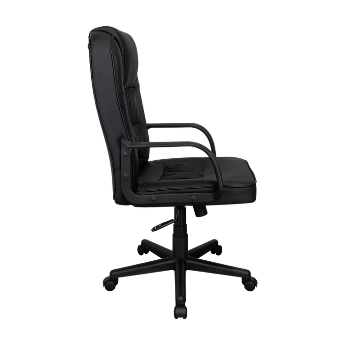 Silla Oficina X-69B, Wengue, con Cómodo Espaldar y Rodachines