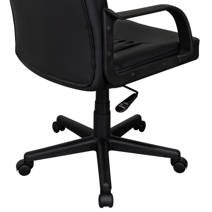 Silla Oficina X-69B, Wengue, con Cómodo Espaldar y Rodachines