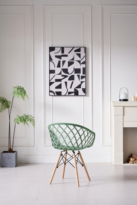 Silla Oasis con Brazos, Color Verde Olivo, Con espaldar