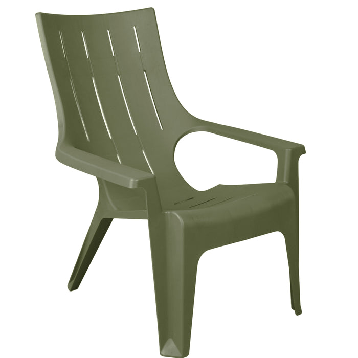 Silla Playera con Brazos Ocean, Verde, con Espaldar y Reposa Brazos