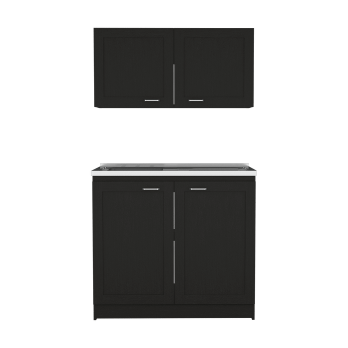 Cocina Integral Toronto, Wengue, Incluye Mesón Izquierdo ZF