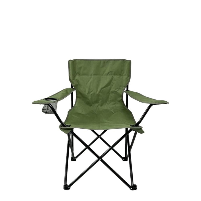 Silla Plegable Camping Tanzania, Verde, con Portavasos