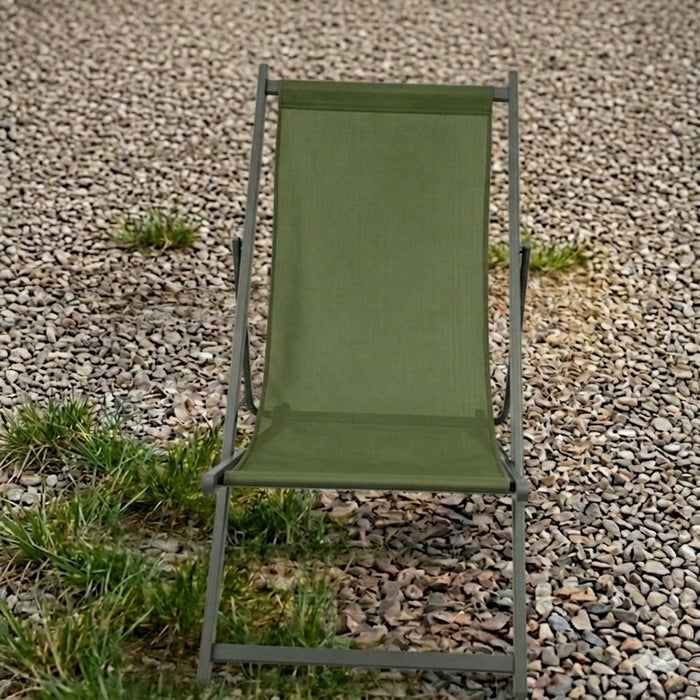 Silla Plegable Reclinable Kenya, Verde, con Tres Posiciones