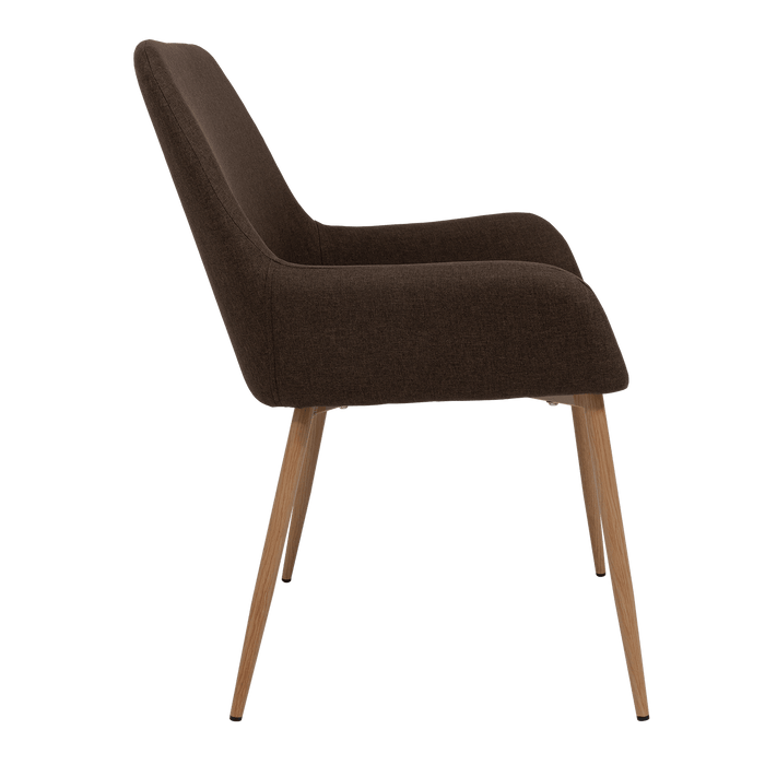 Sillas Clásicas Concept X2, Chocolate y Café Claro, con Cómodo Espaldar X2