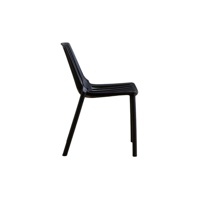 Silla Tanger, Negro, con Espaldar y Diseño Moderno