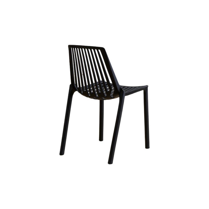 Silla Tanger, Negro, con Espaldar y Diseño Moderno