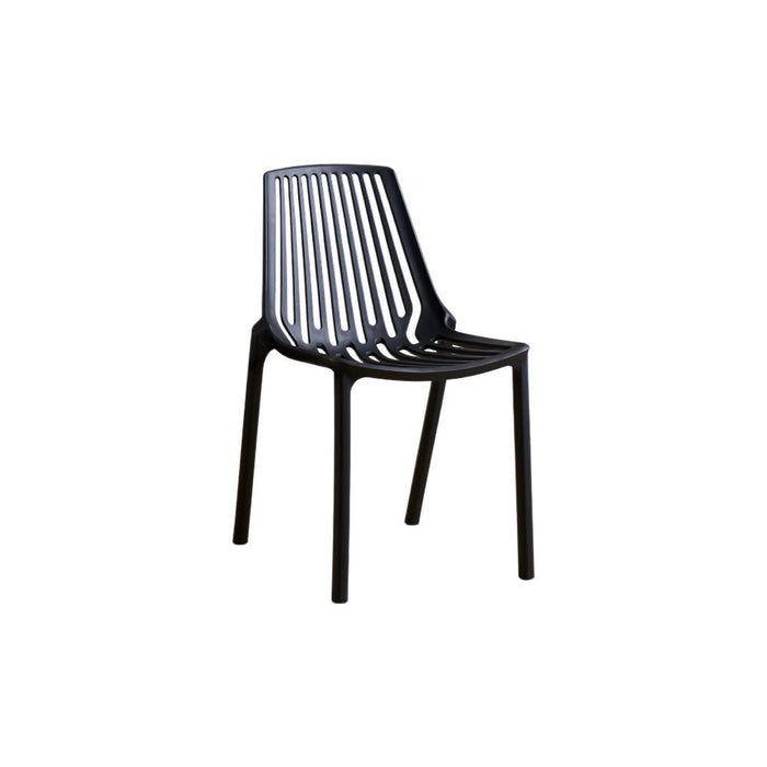 Silla Tanger, Negro, con Espaldar y Diseño Moderno