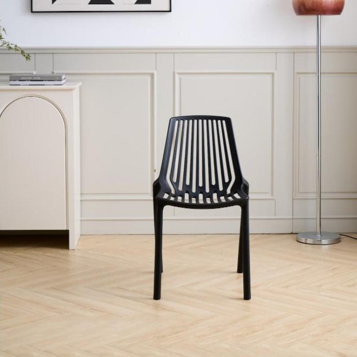 Silla Tanger, Negro, con Espaldar y Diseño Moderno