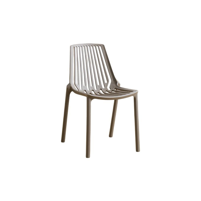Silla Tanger, Taupe, con Espaldar y Diseño Moderno