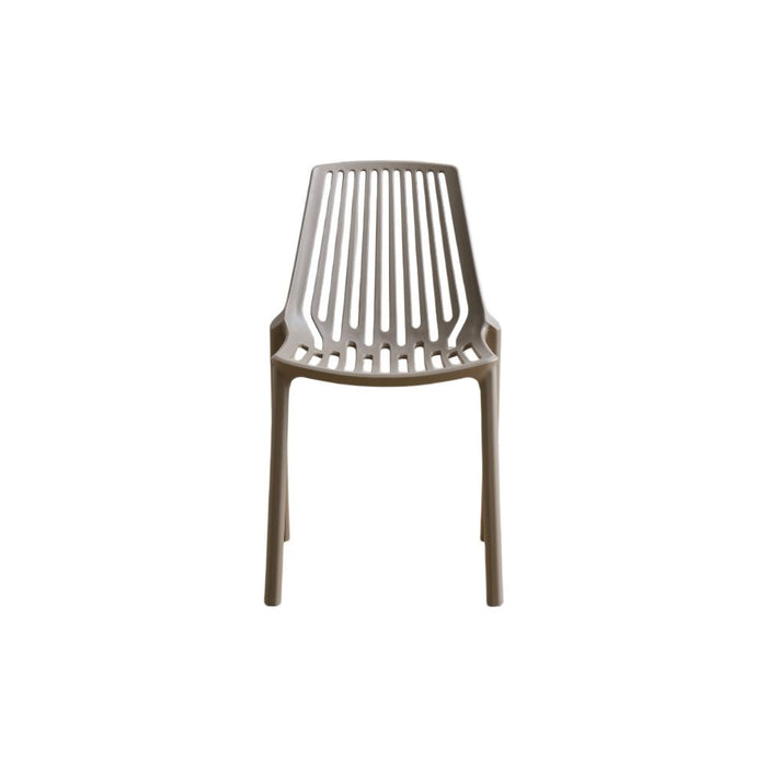 Silla Tanger, Taupe, con Espaldar y Diseño Moderno