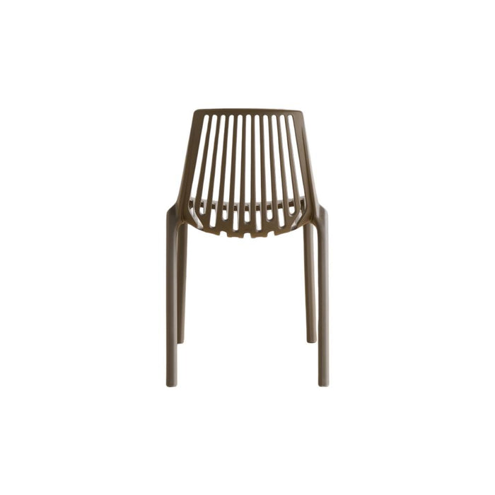 Silla Tanger, Taupe, con Espaldar y Diseño Moderno