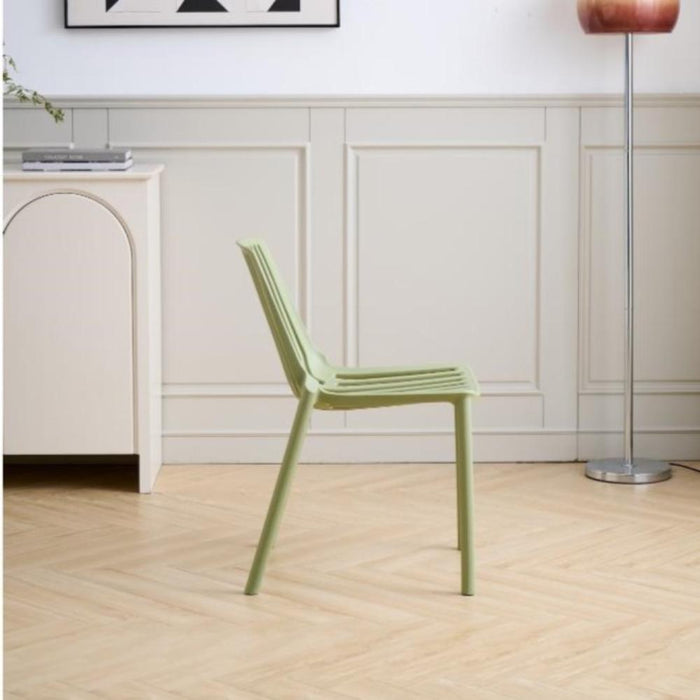 Silla Tanger, Verde Olivo, con Espaldar y Diseño Moderno