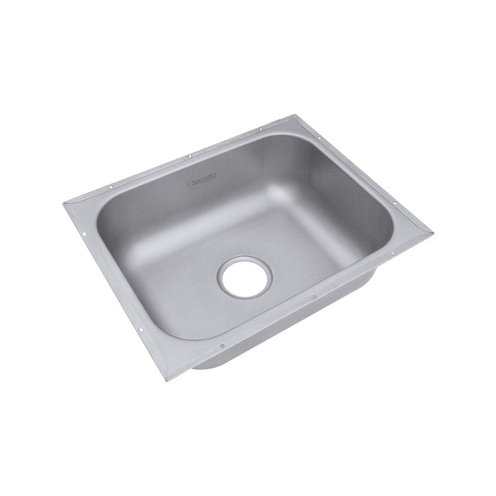Lavaplatos de submontar en acero inoxidable 55×43 cm marca Socoda