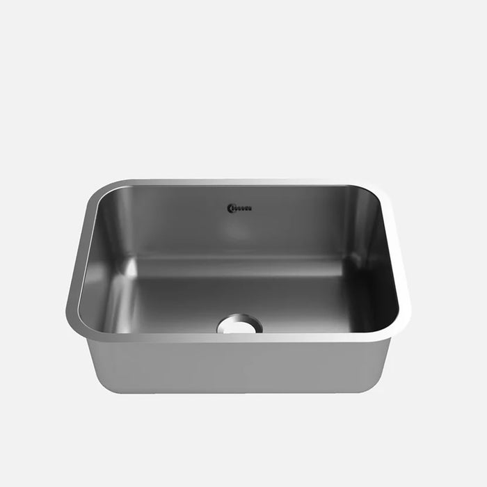 Lavaplatos de submontar o empotrar en acero inoxidable 59×46 cm marca Socoda