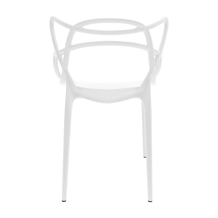 Set de 2 sillas exterior sidney con brazos blanco  marca Boxbit