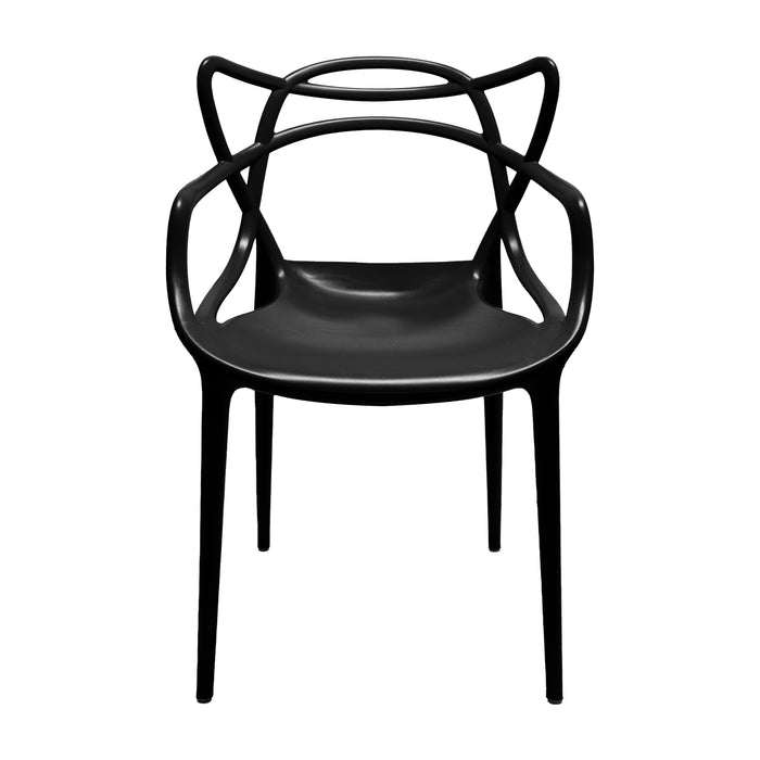 Set de 4 sillas exterior sidney con brazos grafito  marca Boxbit