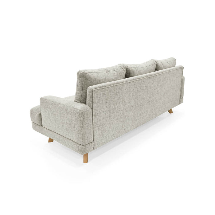 Sofa 3 Puestos Lisboa Tela 192x81x85 Taupe