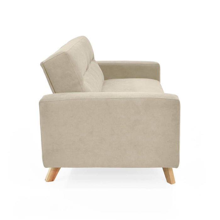 Sofa Barza 2 Puestos Tela 150x82x83 Taupe