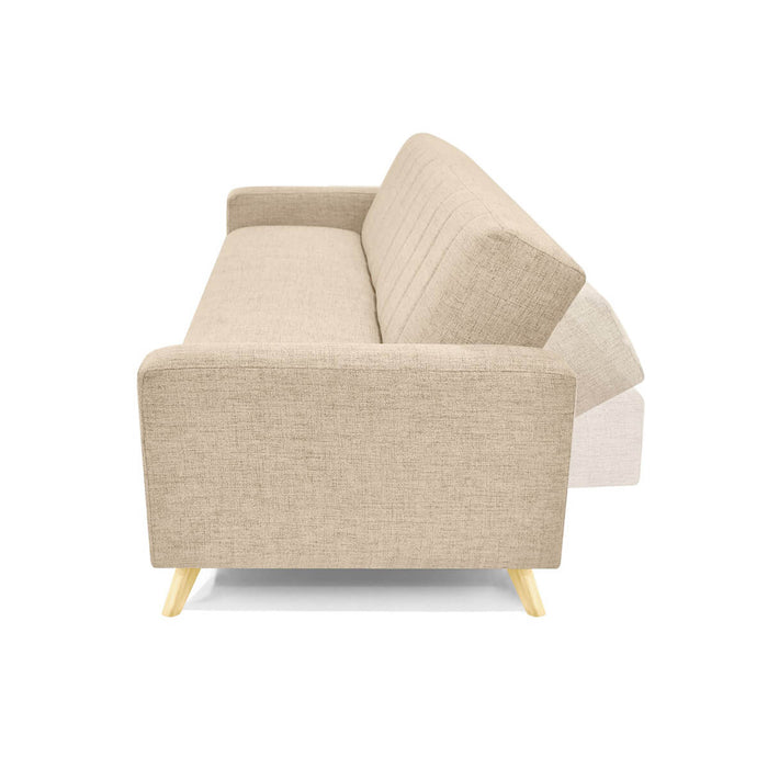 Sofa Cama Dominic Reclinable 206x90x80 Beige