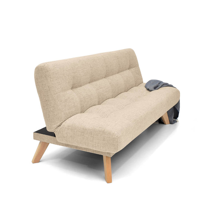Sofa Cama Porto Reclinable Tela 182x85x85 Beige
