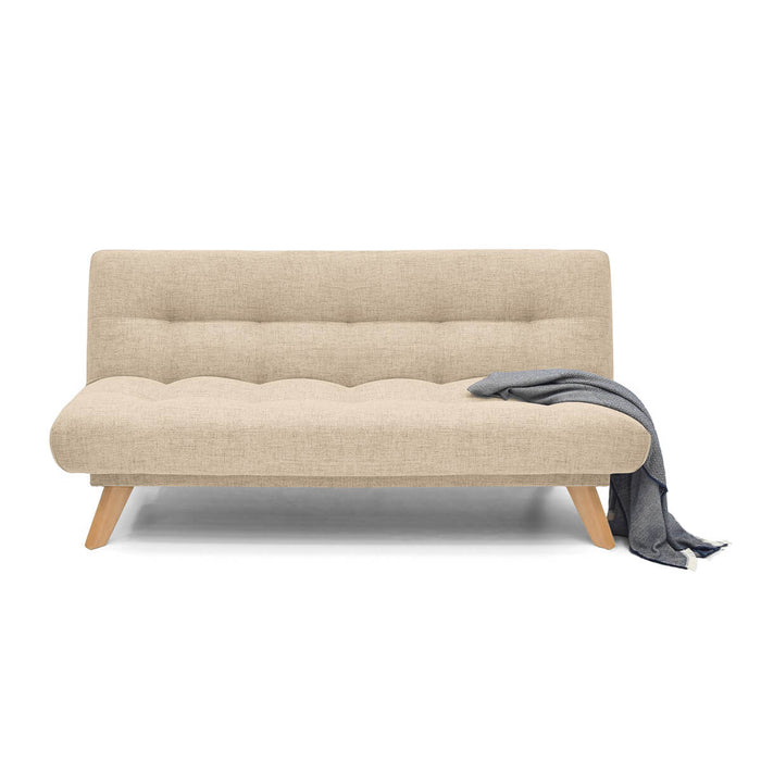 Sofa Cama Porto Reclinable Tela 182x85x85 Beige