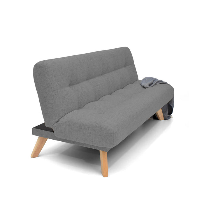 Sofá Cama Porto Reclinable Tela 182x85x85 Cm gris