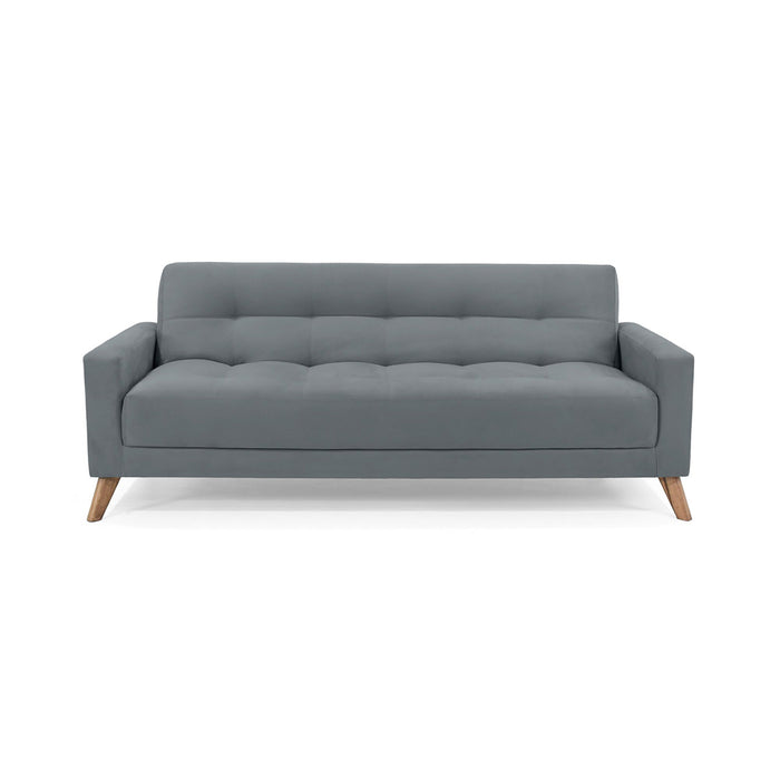 Sofa Cama Sahara Reclinable Tela 206x90x82 Gris