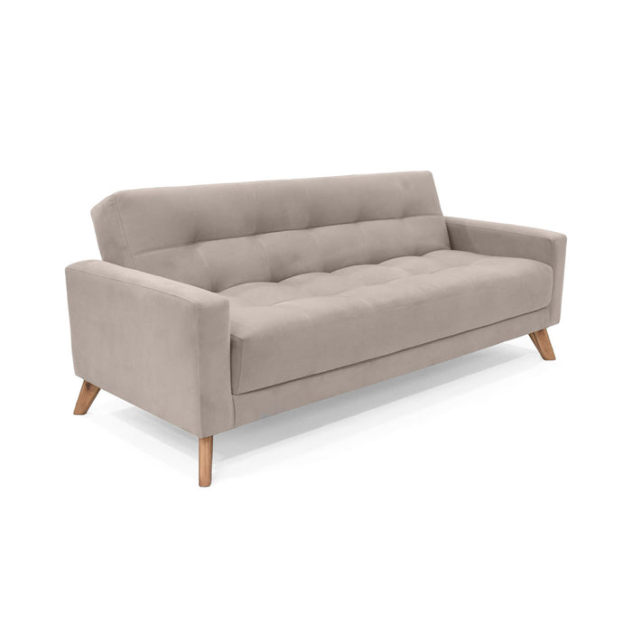 Sofá cama Sahara Reclinable Tela 206x90x82 Cm Taupé