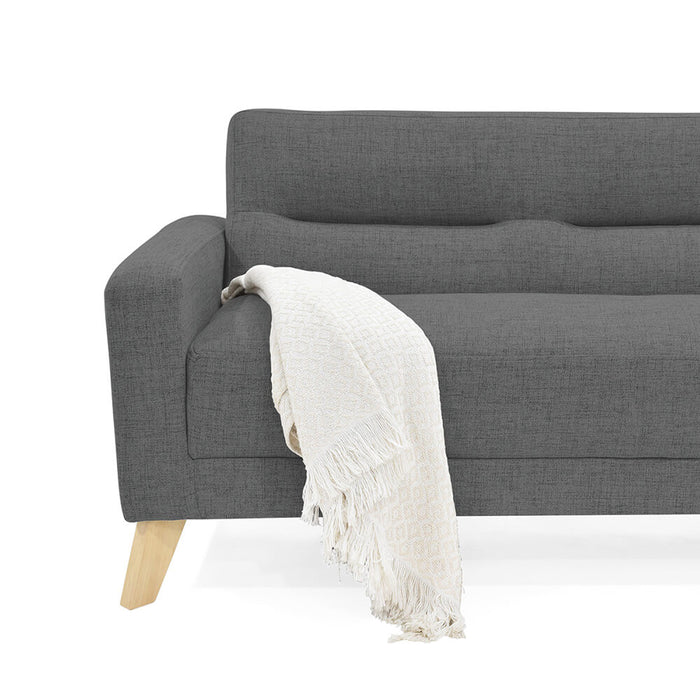 Sofá Cama Sion Reclinable 206x90x82 Cm Gris