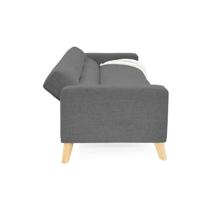 Sofá Cama Sion Reclinable 206x90x82 Cm Gris
