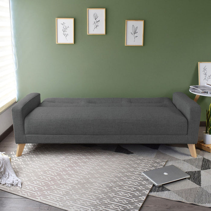 Sofá Cama Sion Reclinable 206x90x82 Cm Gris