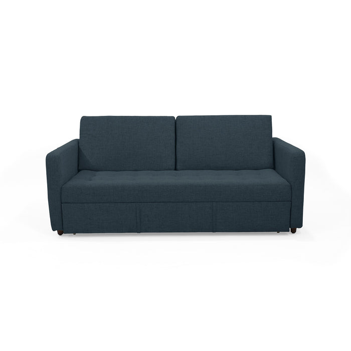 Sofá Cama Uganda Reclinable Tela 192x93x87 Cm plomo