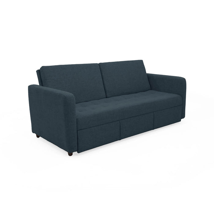 Sofá Cama Uganda Reclinable Tela 192x93x87 Cm plomo
