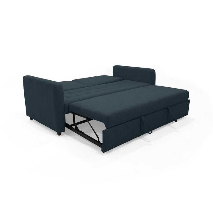 Sofá Cama Uganda Reclinable Tela 192x93x87 Cm plomo
