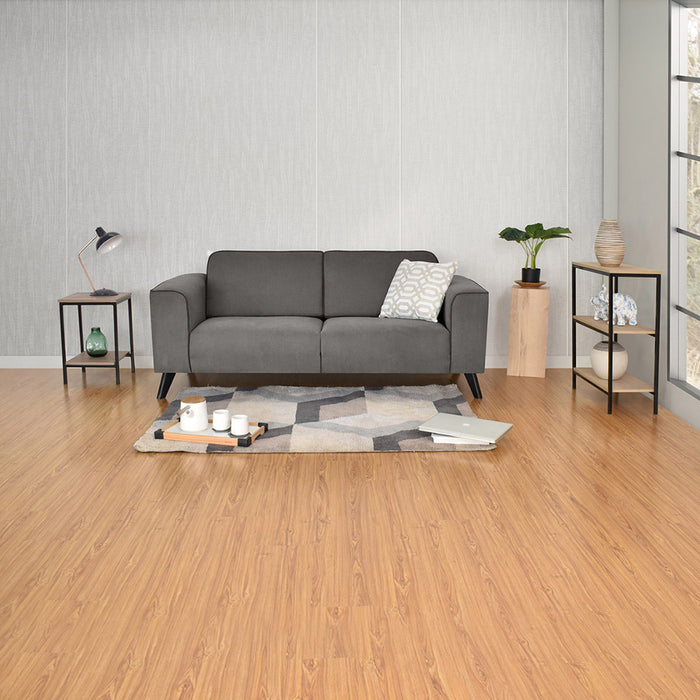 Sofa Lotus 2 Puestos Tela 190x85x83 Gris