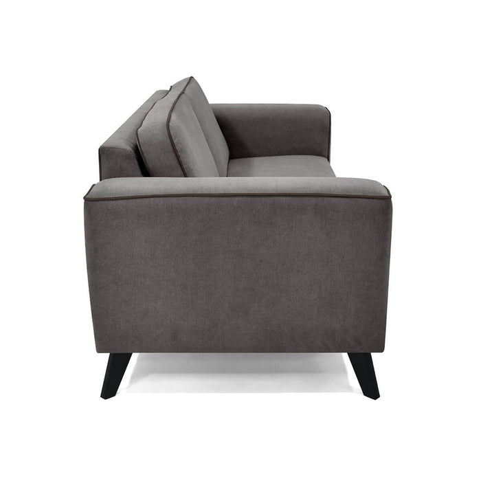 Sofa Lotus 2 Puestos Tela 190x85x83 Gris