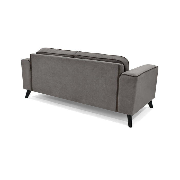 Sofa Lotus 2 Puestos Tela 190x85x83 Gris