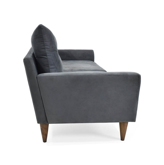 Sofá Verge 3 Puestos Tela 190x85x90 Cm Gris