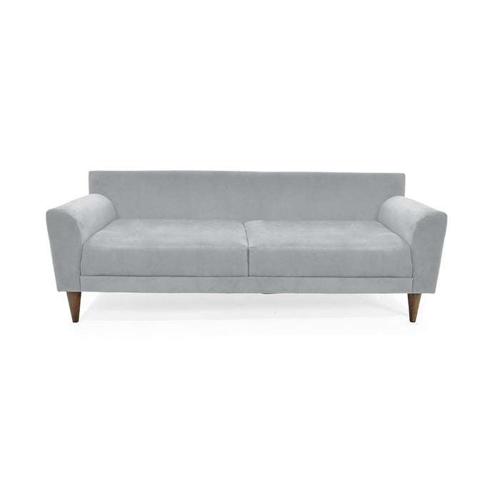 Sofa Verge 3 Puestos Tela 190x85x90 Plata