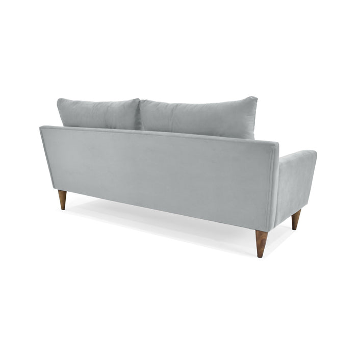 Sofa Verge 3 Puestos Tela 190x85x90 Plata
