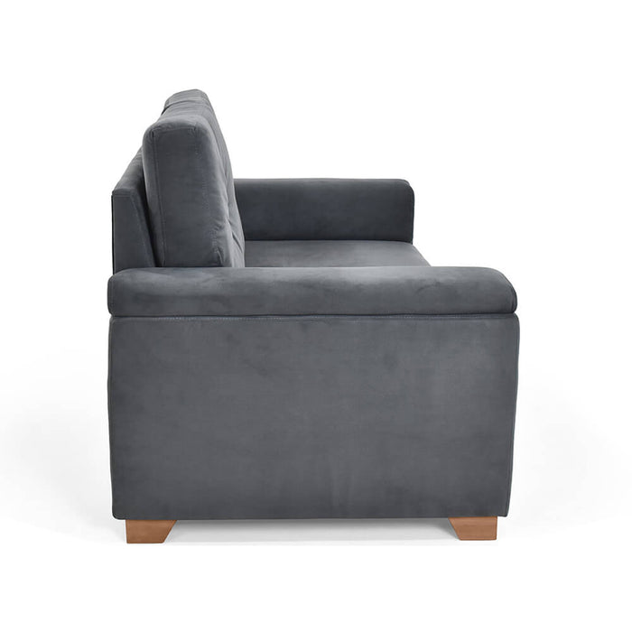 Sofá Zamora 2 Puestos Tela 150x87x85 Cm gris