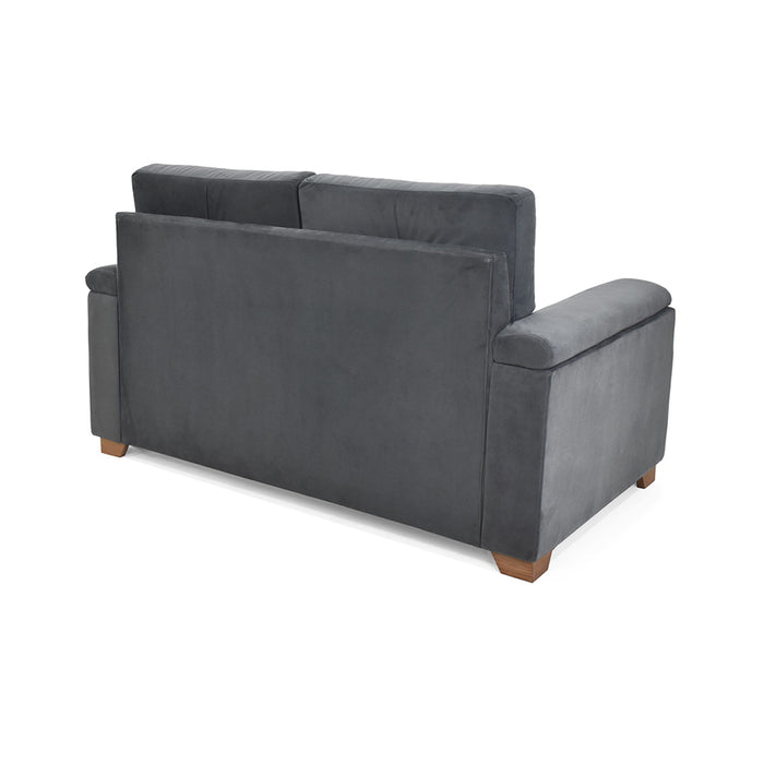 Sofá Zamora 2 Puestos Tela 150x87x85 Cm gris